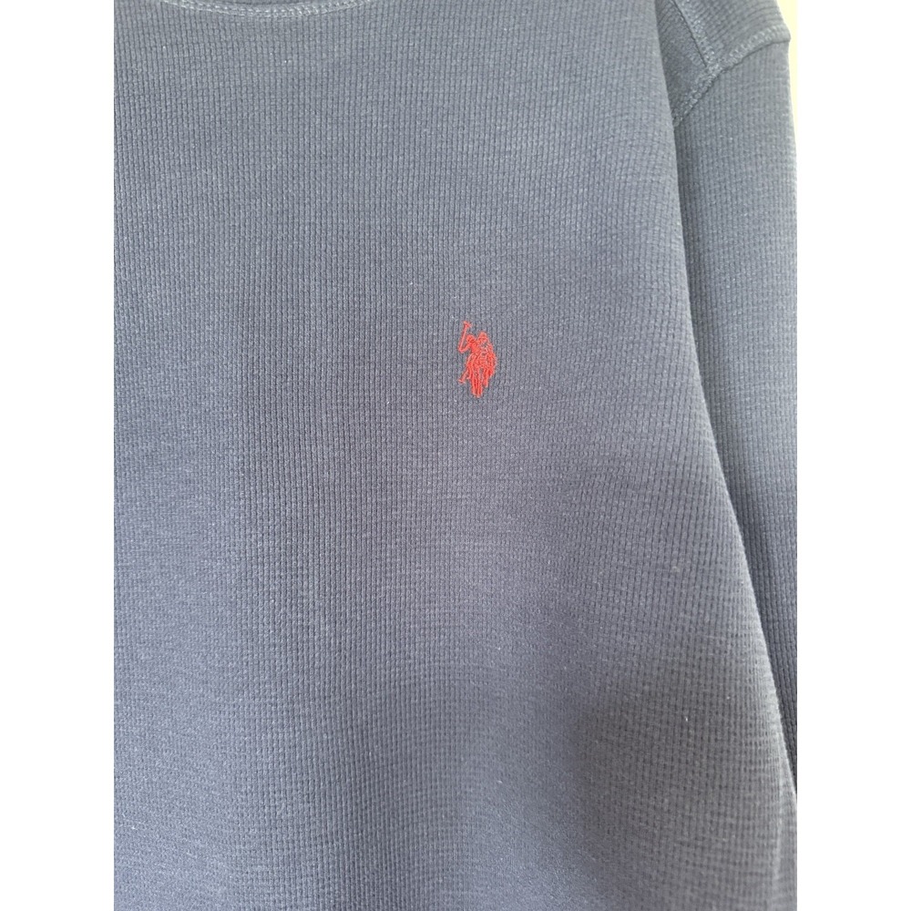 U.S.Polo Association Men's Navy Long Sleeve Classic Thermal Shirt Size XL NWT - Picture 3 of 8